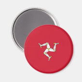 Flagge der Insel Man Magnet (Vorderseite/Rückseite)