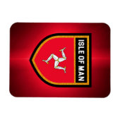 Flagge der Insel Man Magnet (Horizontal)