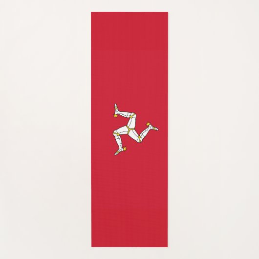 Flagge der Insel Man/Manx Yogamatte (Vorderseite)