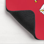 Flagge der Insel Man Mousepad (Ecke)
