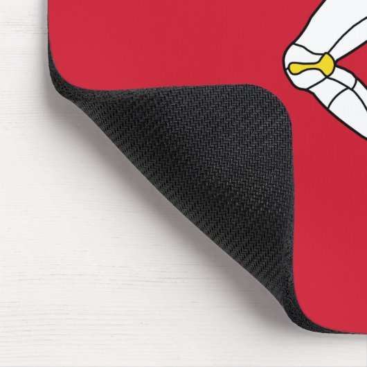 Flagge der Insel Man Mousepad (Ecke)