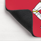 Flagge der Insel Man Mousepad (Ecke)