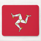 Flagge der Insel Man Mousepad (Vorne)