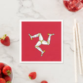 Flagge der Insel Man Papier Napkins Serviette (Beispiel)