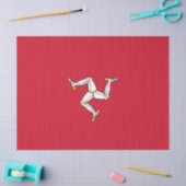 Flagge der Insel Man Seidenpapier (Basteln)