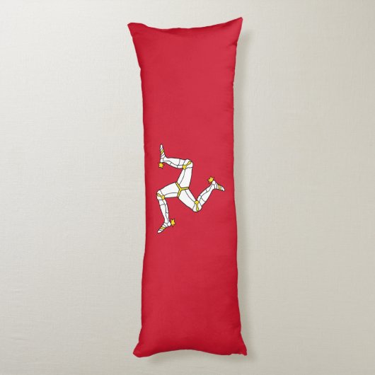 Flagge der Insel Man Seitenschläferkissen (Rückseite (Vertikal))