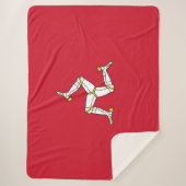 Flagge der Insel Man Sherpadecke (Vorderseite)