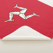 Flagge der Insel Man Sherpadecke (3/4)