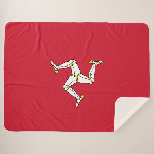 Flagge der Insel Man Sherpadecke (Vorderseite (Horizontal))
