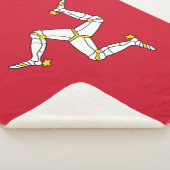 Flagge der Insel Man Sherpadecke (3/4)