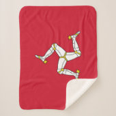 Flagge der Insel Man Sherpadecke (Vorderseite)