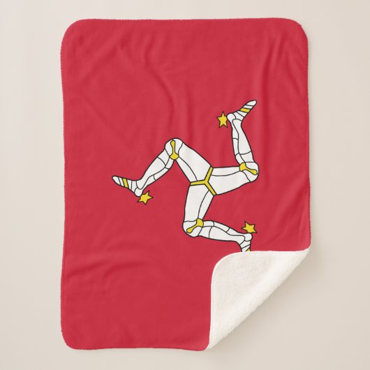 Flagge der Insel Man Sherpadecke (Vorderseite)