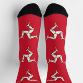 Flagge der Insel Man Socken (Oben)