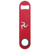 Flagge der Insel Man Speed Flaschenöffner (Vorderseite)