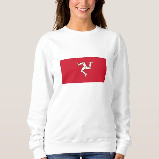 Flagge der Insel Man Sweatshirt (Vorderseite)