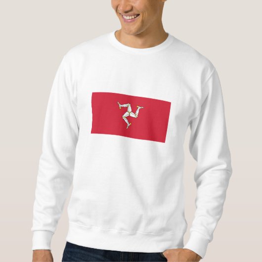 Flagge der Insel Man Sweatshirt (Vorderseite)