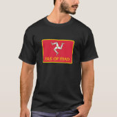 Flagge der Insel Man T-Shirt (Vorderseite)