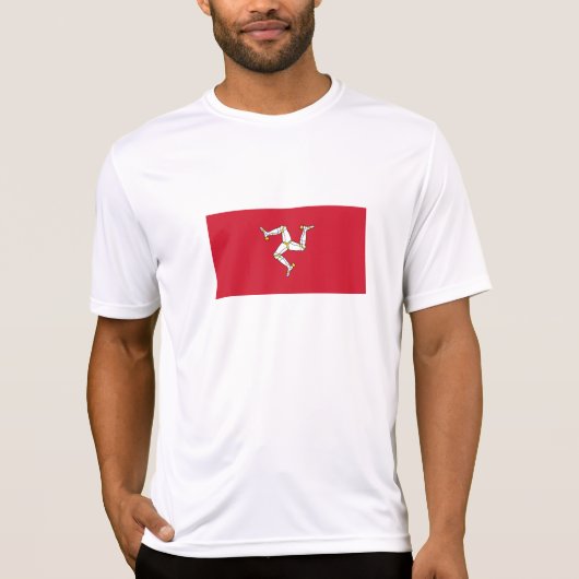 Flagge der Insel Man T-Shirt (Vorderseite)