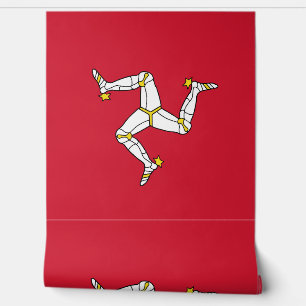 Flagge der Insel Man Tapete