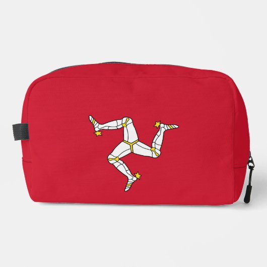 Flagge der Insel Man Waschbeutel (Vorderseite)