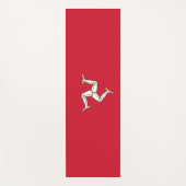 Flagge der Insel Man Yogamatte (Vorderseite)