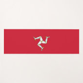 Flagge der Insel Man Yogamatte (Vorderseite (Horizontal))