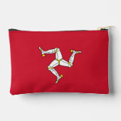 Flagge der Insel Man Zubehörtasche (Rückseite)