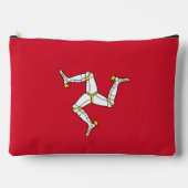 Flagge der Insel Man Zubehörtasche (Vorderseite)