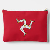 Flagge der Insel Man Zubehörtasche (Rückseite)