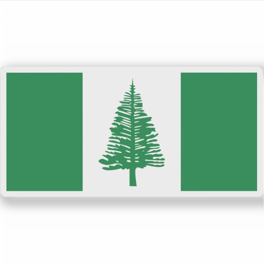 Flagge der Insel Norfolk Aufkleber (Vorderseite)