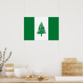 Flagge der Insel Norfolk Poster (Küche)