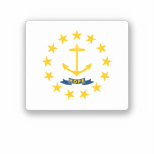 Flagge der Insel Rhode Aufkleber