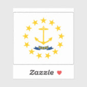 Flagge der Insel Rhode Aufkleber (Blatt)