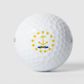 Flagge der Insel Rhode Golfball (Vorderseite)