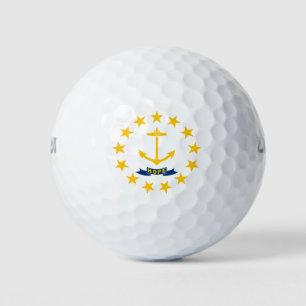 Flagge der Insel Rhode Golfball
