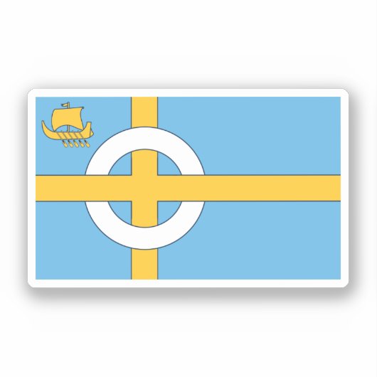 Flagge der Insel Skye, SCOTLAND Aufkleber (Vorderseite)