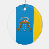 Flagge der Insel-(Spanien) Keramikornament (Links)