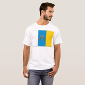 Flagge der Insel-(Spanien) T-Shirt (Vorne ganz)