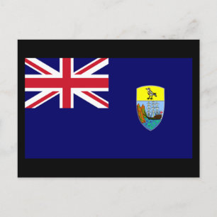 Flagge der Insel St. Helena Postkarte