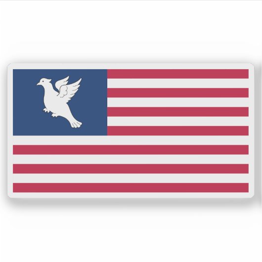 Flagge der Insel Swains, Amerikanisch-Samoa, USA Aufkleber (Vorderseite)