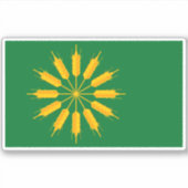 Flagge der Insel Tiree Aufkleber (Vorderseite)