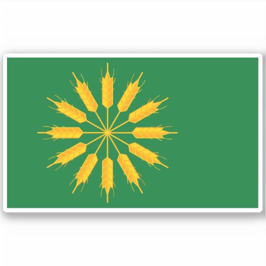 Flagge der Insel Tiree Aufkleber (Vorderseite)