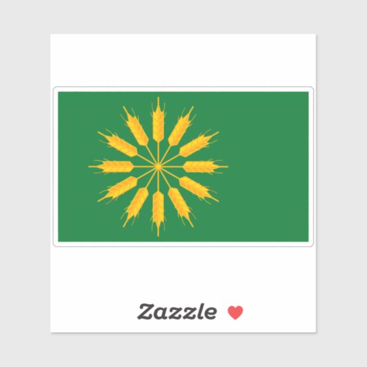 Flagge der Insel Tiree Aufkleber (Blatt)