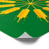 Flagge der Insel Tiree Poster (Ecke)