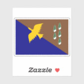 Flagge der Inselbewohner von Manus, Melanesien, Oz Aufkleber (Blatt)