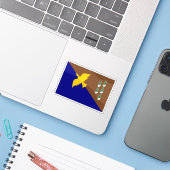 Flagge der Inselbewohner von Manus, Melanesien, Oz Aufkleber (Laptop mit iPhone)