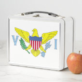 Flagge der Inseln der Jungfrau der Vereinten Staat Metall Brotdose (Beispiel)