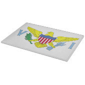 Flagge der Inseln der Jungfrau der Vereinten Staat Schneidebrett (Ecke)