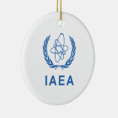 Flagge der Internationalen Atomenergie-Organisatio Keramik Ornament (Rechts)