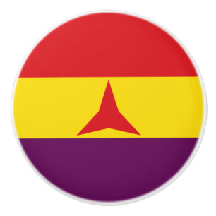 Flagge der Internationalen Brigaden (Spanischer Bü Keramikknauf